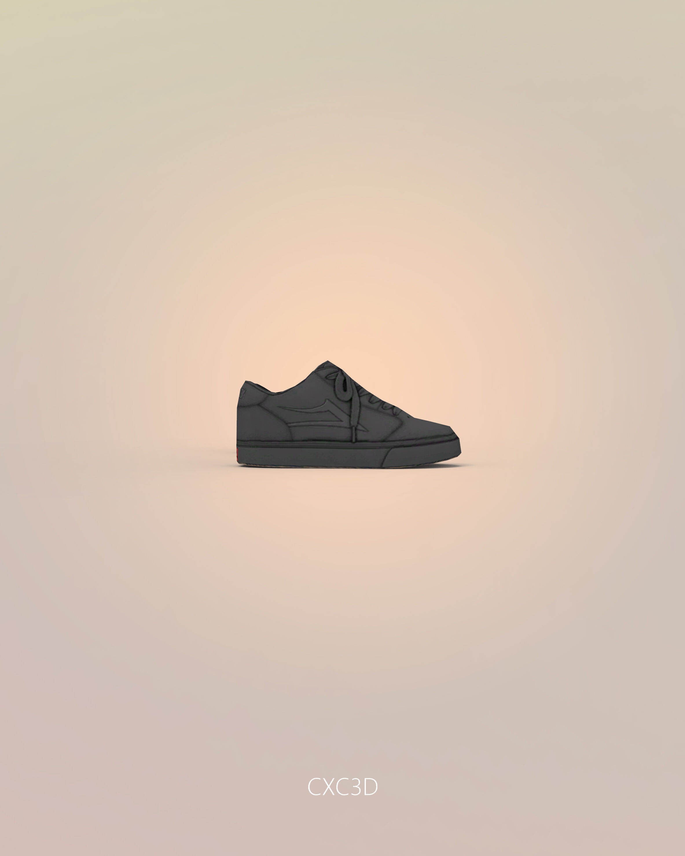 DC Shoes Sneakers Trainers Free low-poly 3D model_8