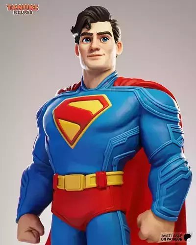 Superman - Toon 3D print model