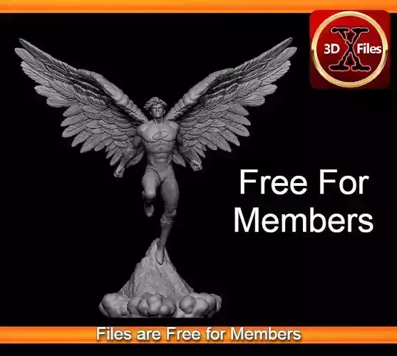 Angel X-Men Statue - Marvel Statue - 3D Print File STL