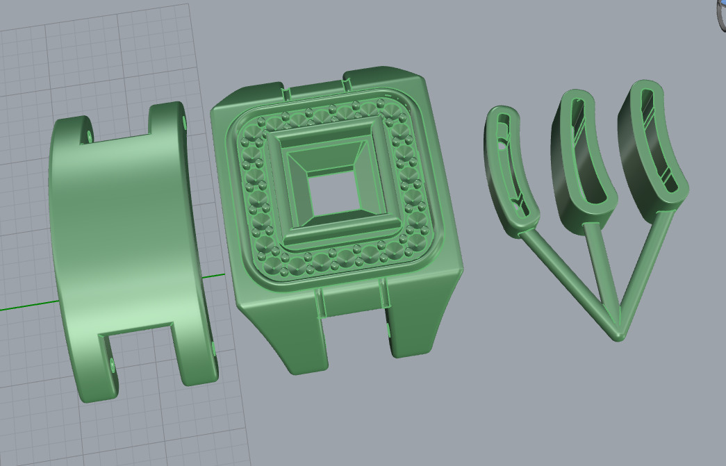 Rolex Men Ring 3D print model_8