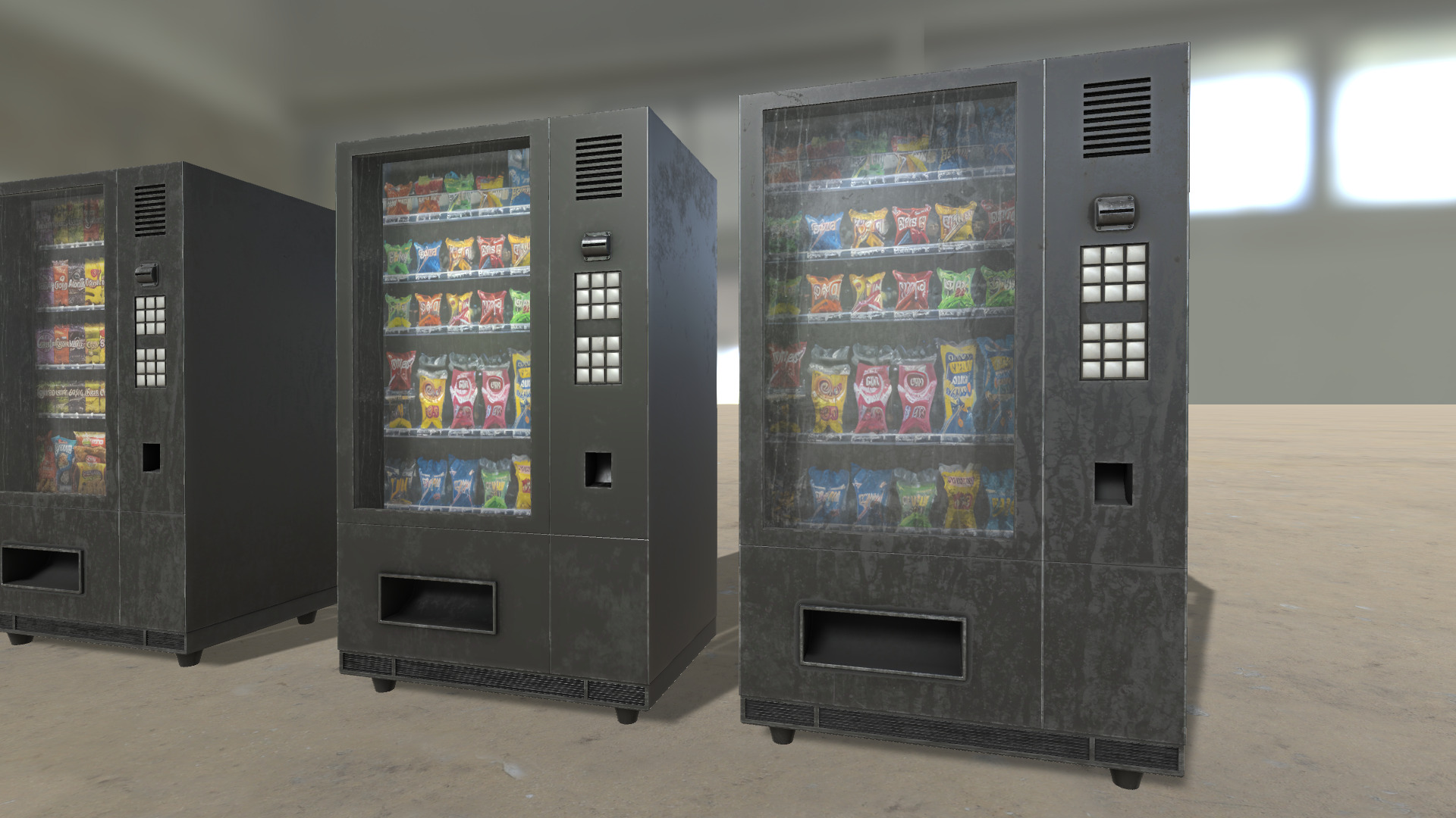 Vendings Machines HQ - PBR Low-poly 3D model_12