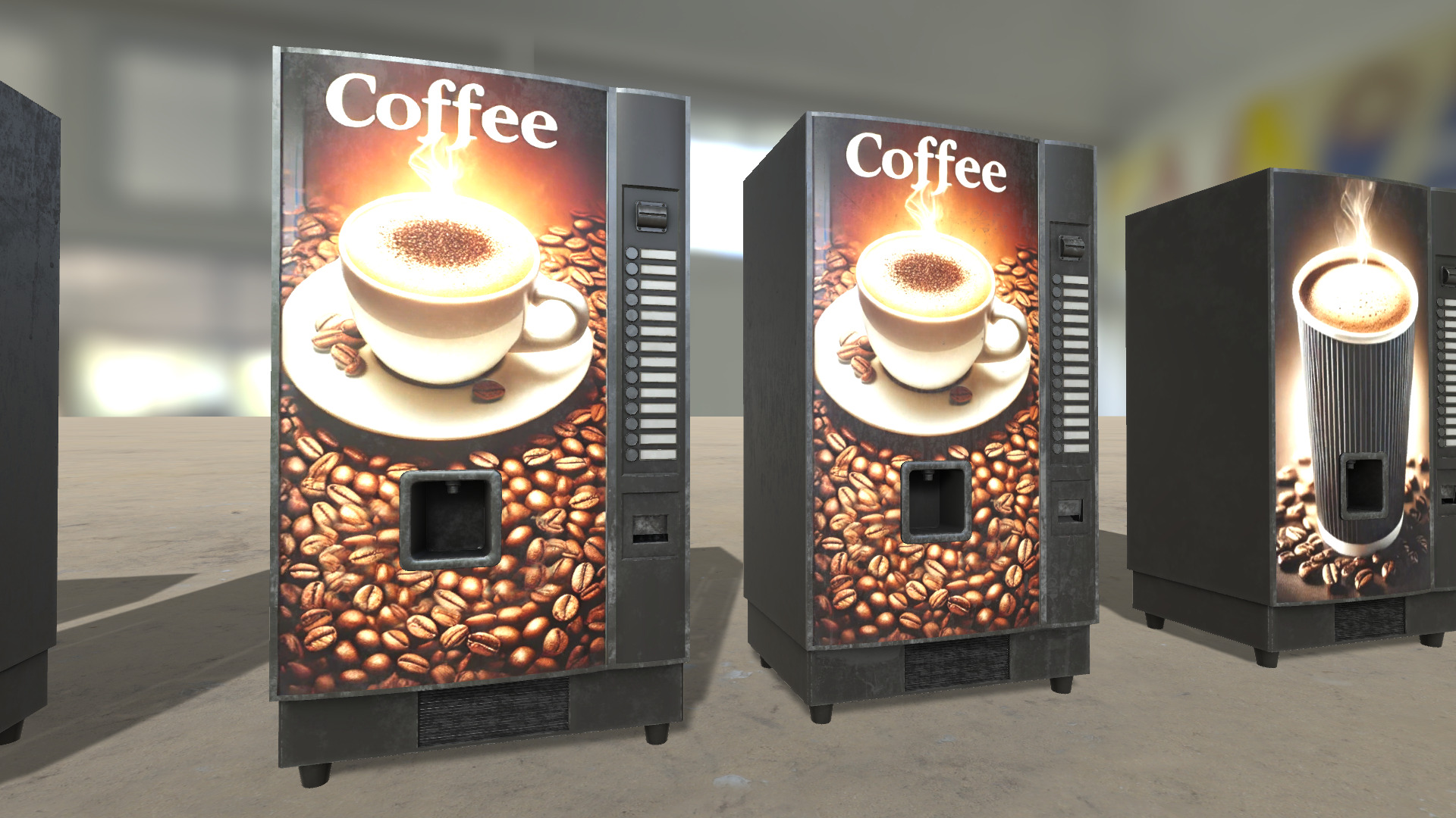 Vendings Machines HQ - PBR Low-poly 3D model_4