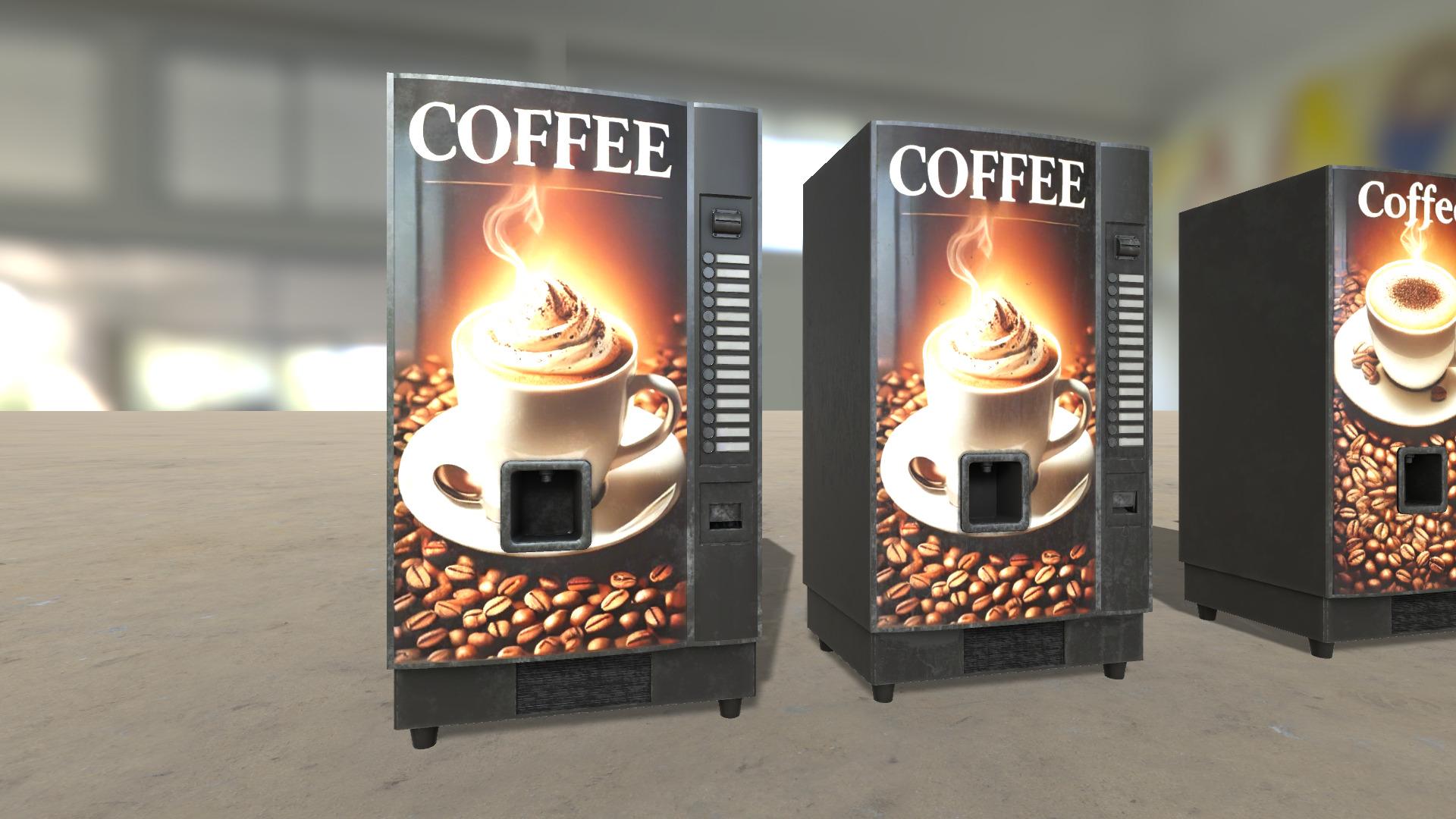 Vendings Machines HQ - PBR Low-poly 3D model_3