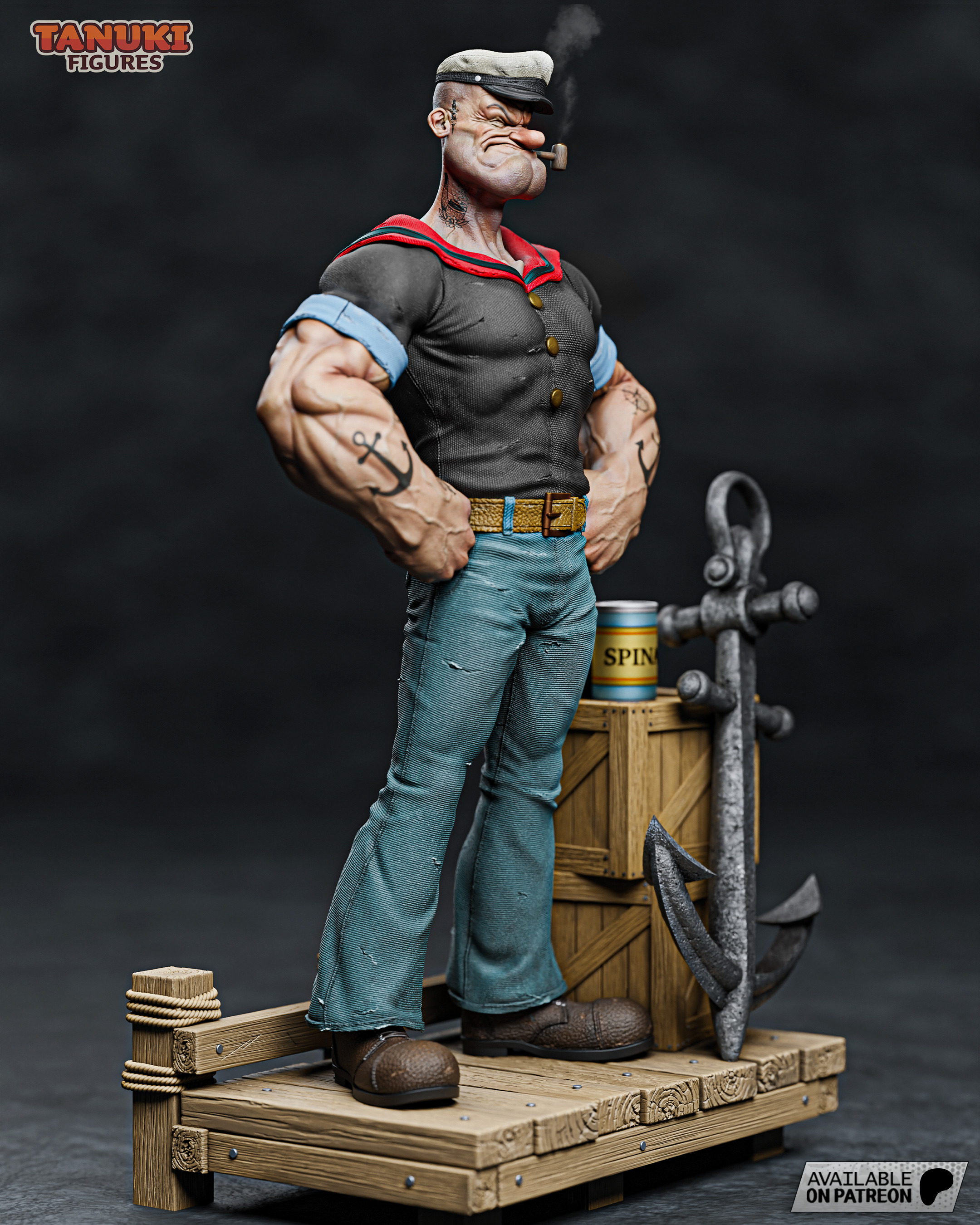 Popeye - Fullsize 3D print model_1