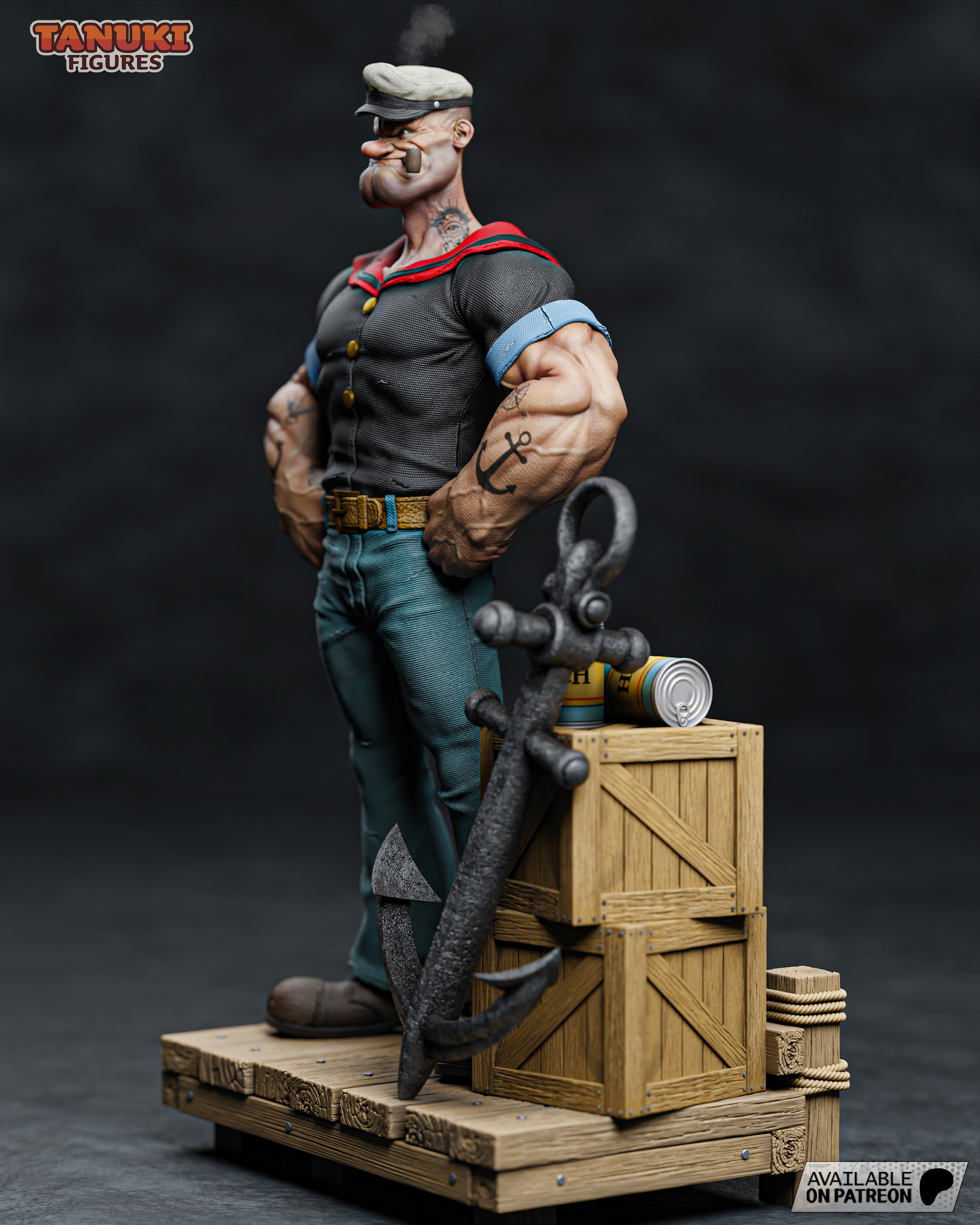 Popeye - Fullsize 3D print model_4