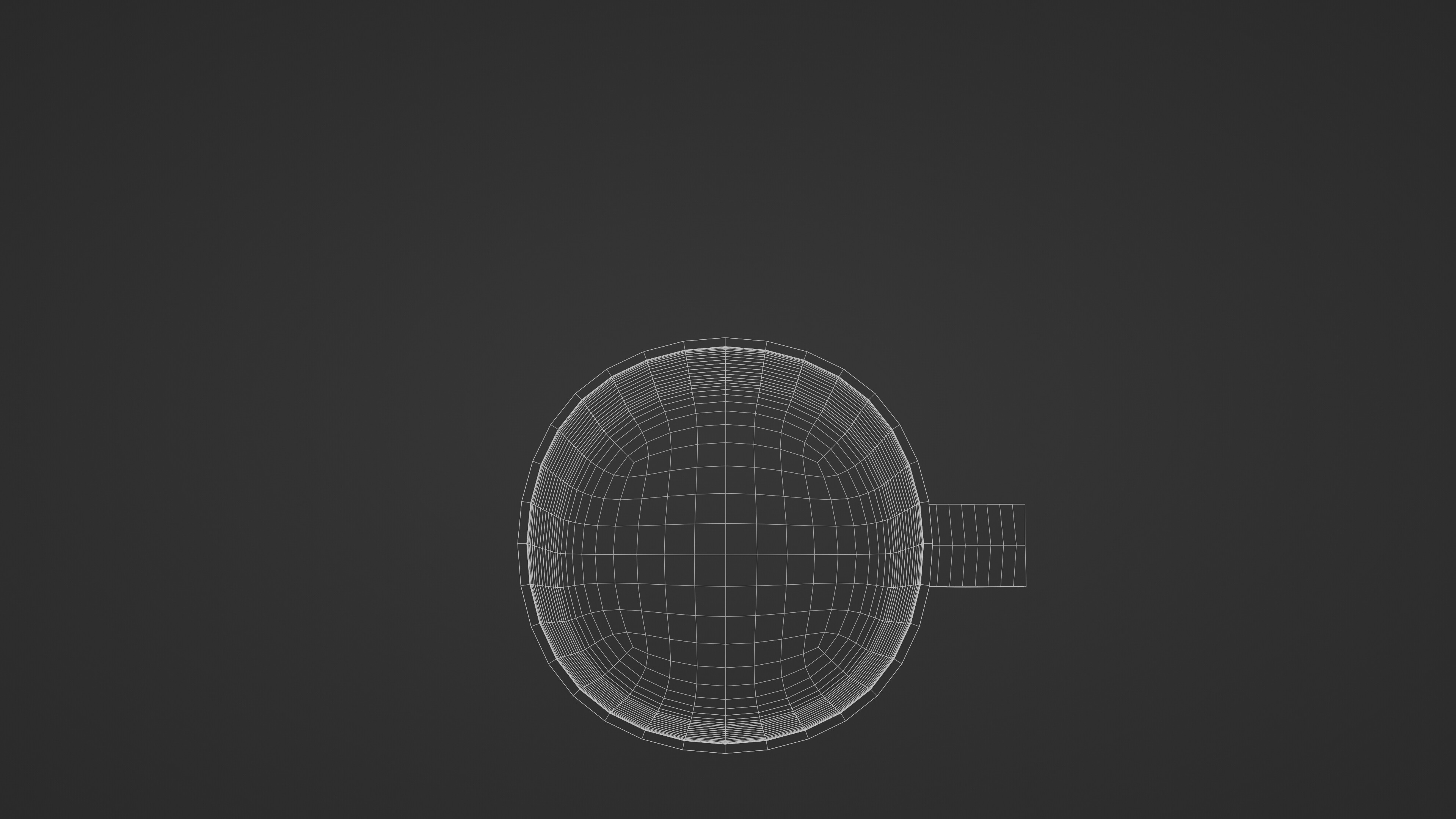 White And Red Mug Low-poly 3D model_6