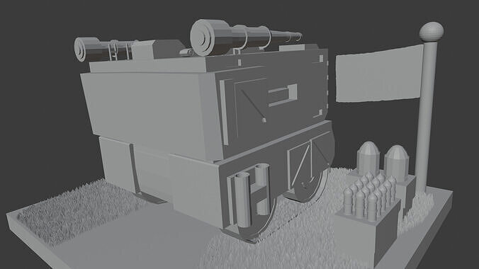 war tank Free low-poly 3D model