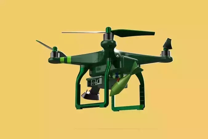 MILITARY UAV DRONE QUADCOPTER MISSILE TORPEDO AIR BOMB COMBAT