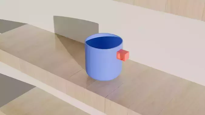 Blue And Red Mug