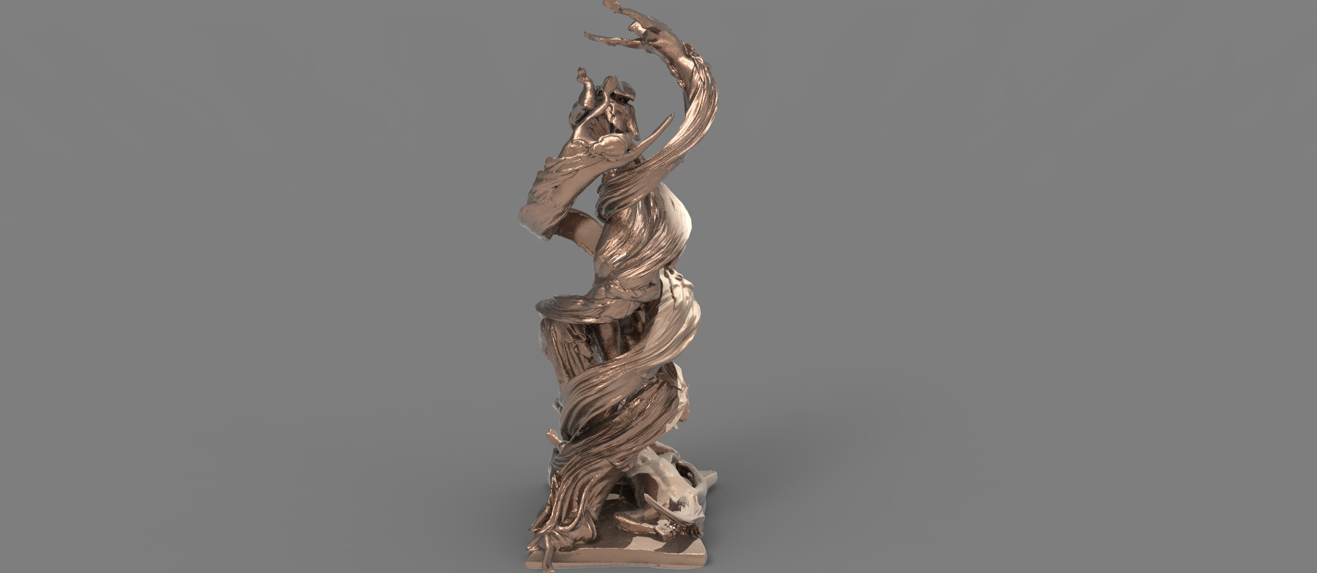 Siren Dance sculpture collection  3D model_4