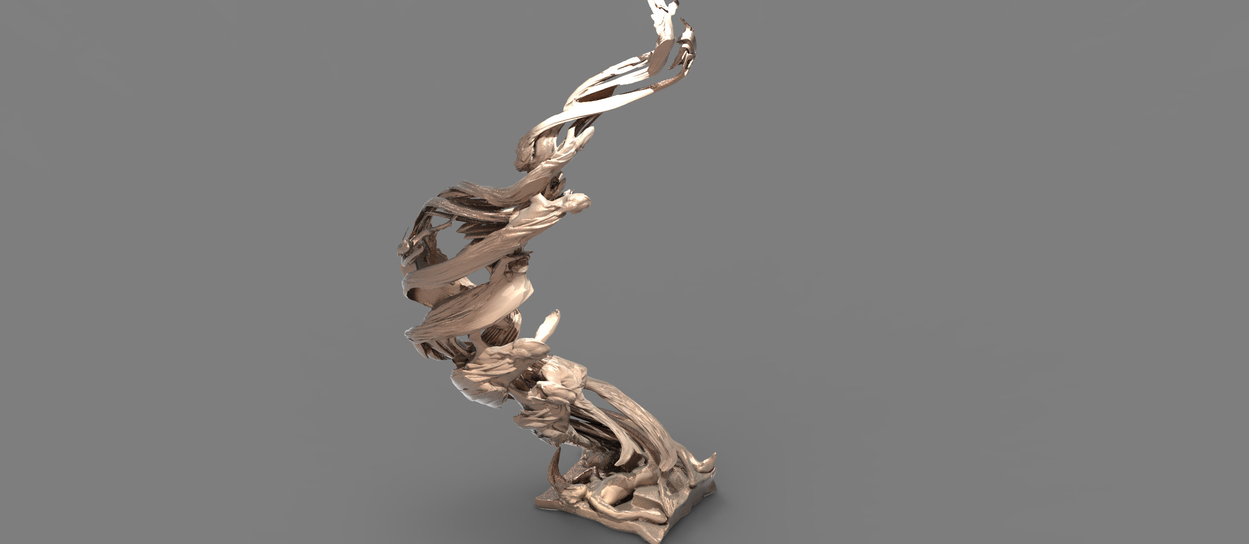 Siren Dance sculpture collection  3D model_2