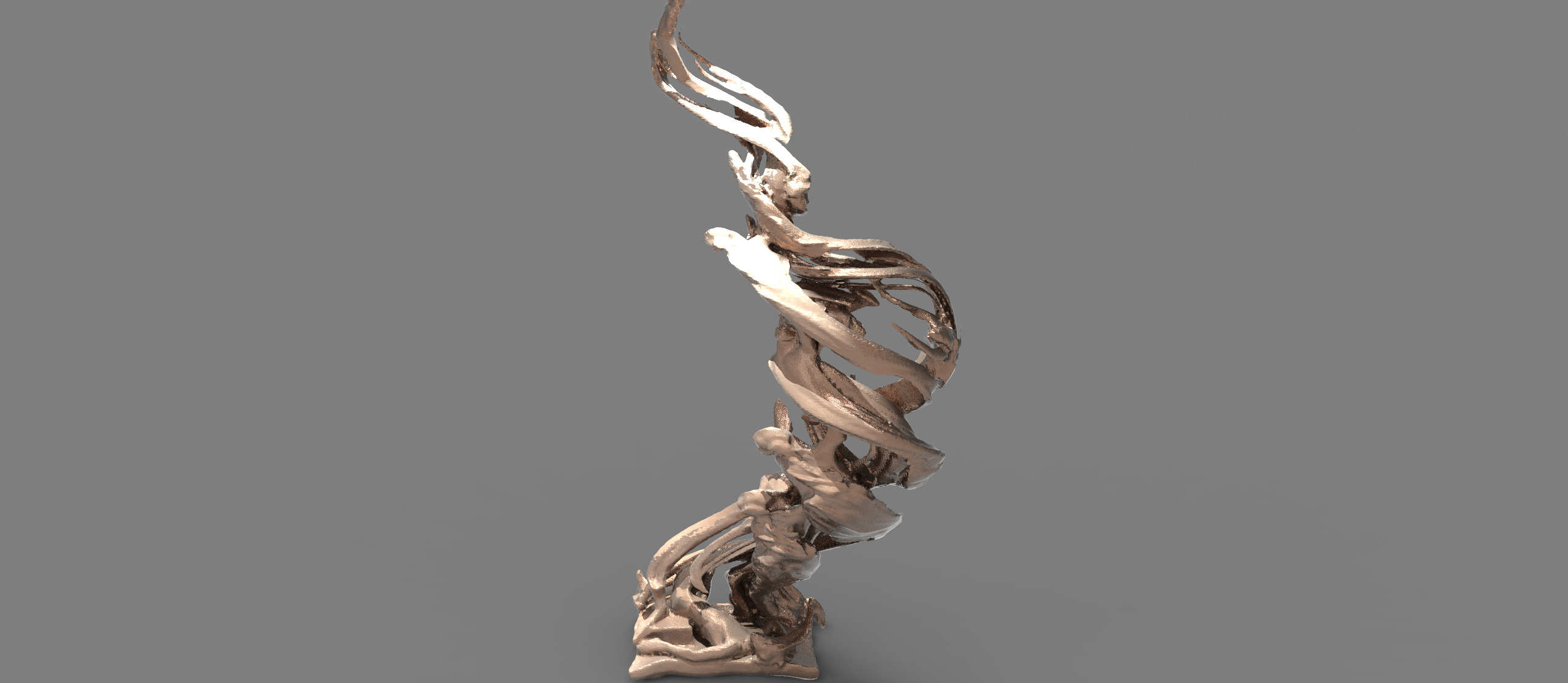 Siren Dance sculpture collection  3D model_3
