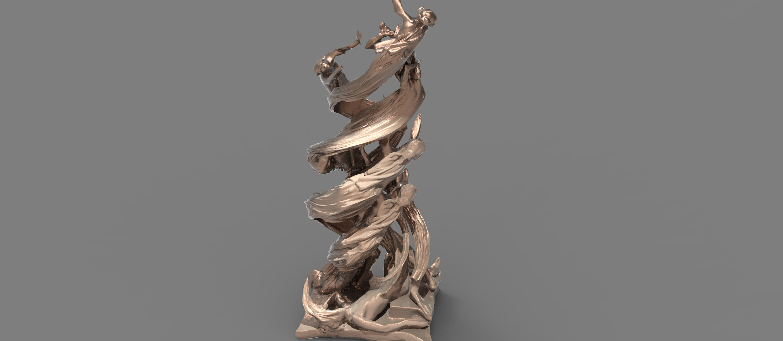 Siren Dance sculpture collection  3D model_6
