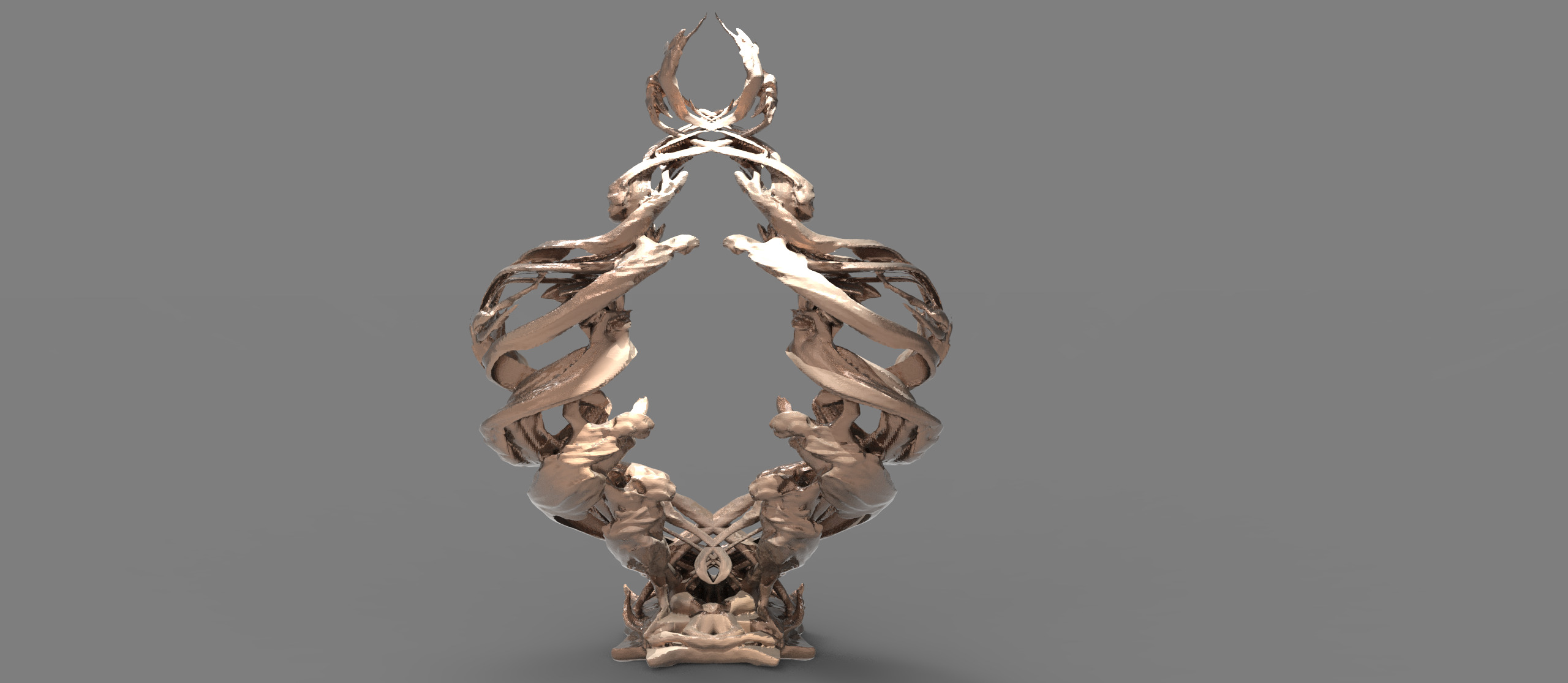 Siren Dance sculpture collection  3D model_8