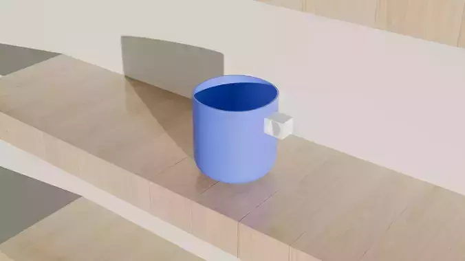 Blue And White Mug