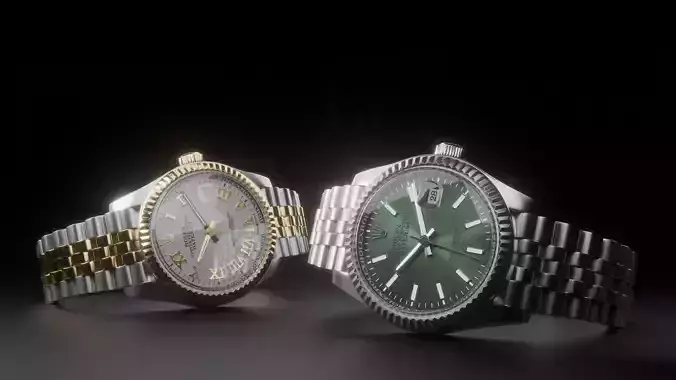 Wristwatches - Rolex datejust  3D model