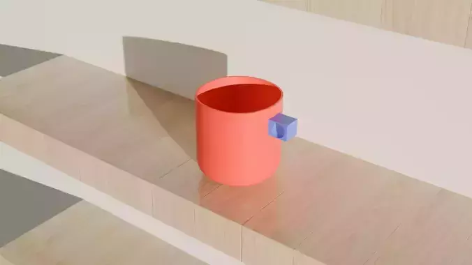 Red And Blue Mug
