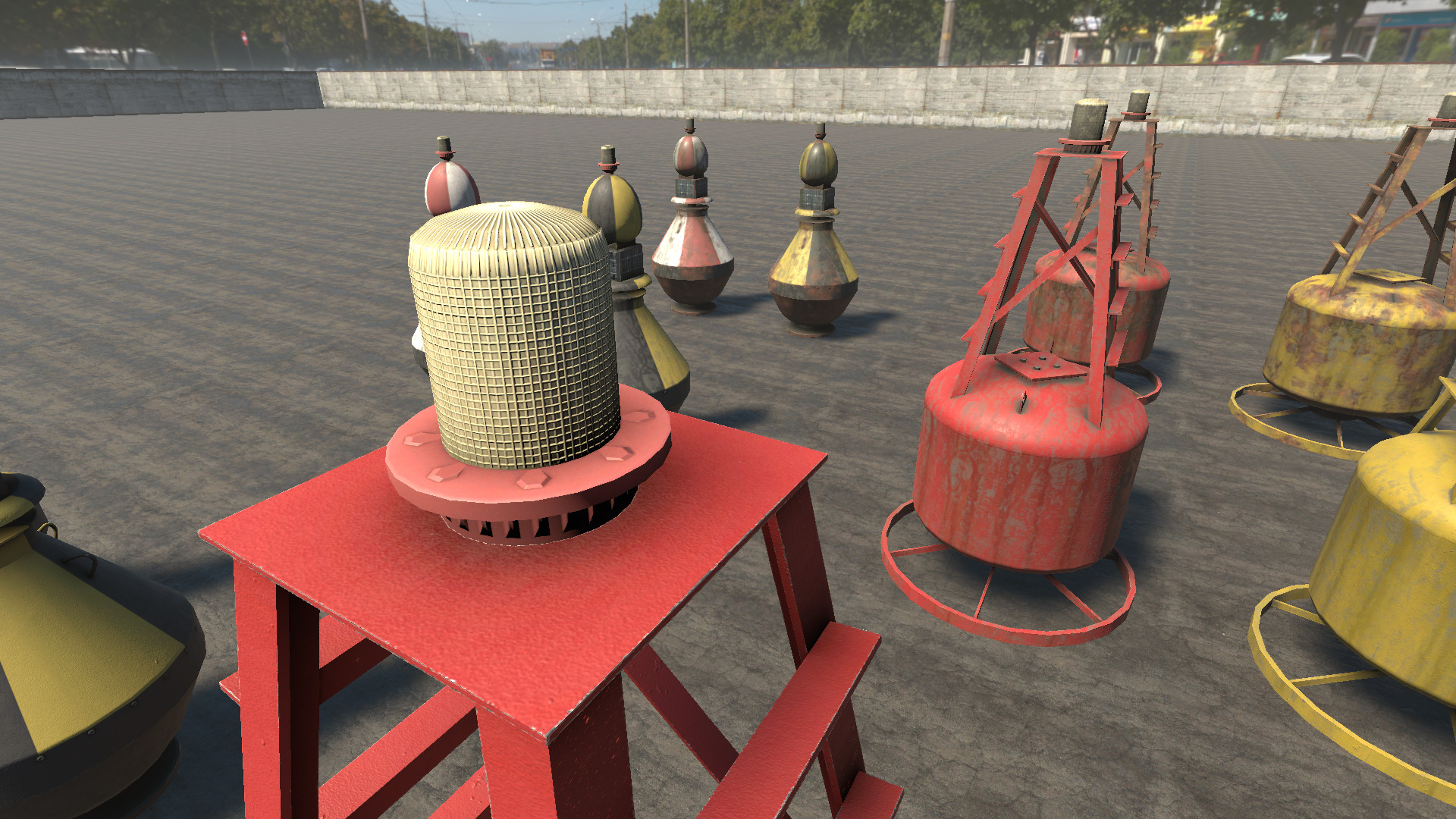 Buoys Collection Low-poly 3D model_10