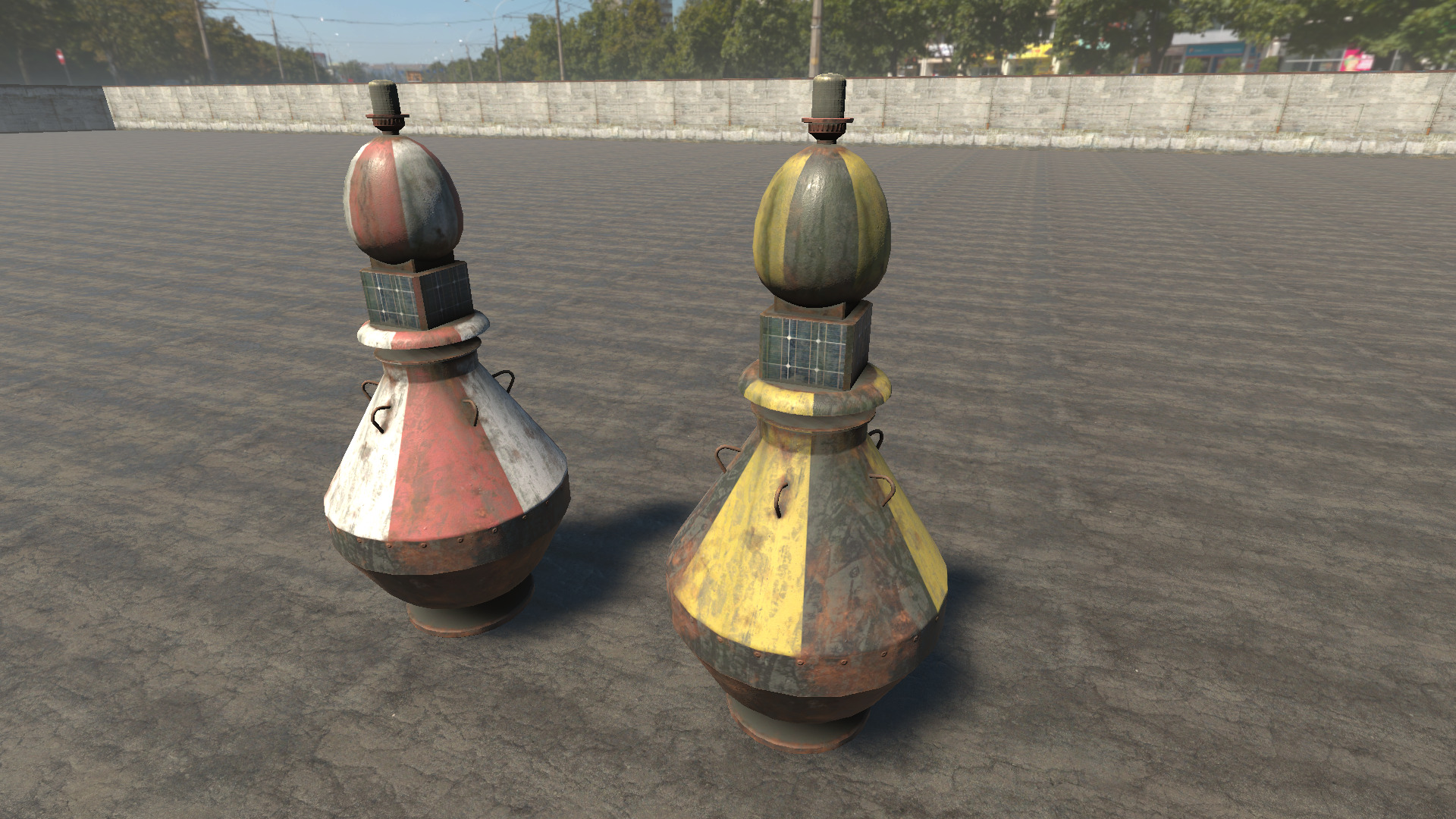 Buoys Collection Low-poly 3D model_9