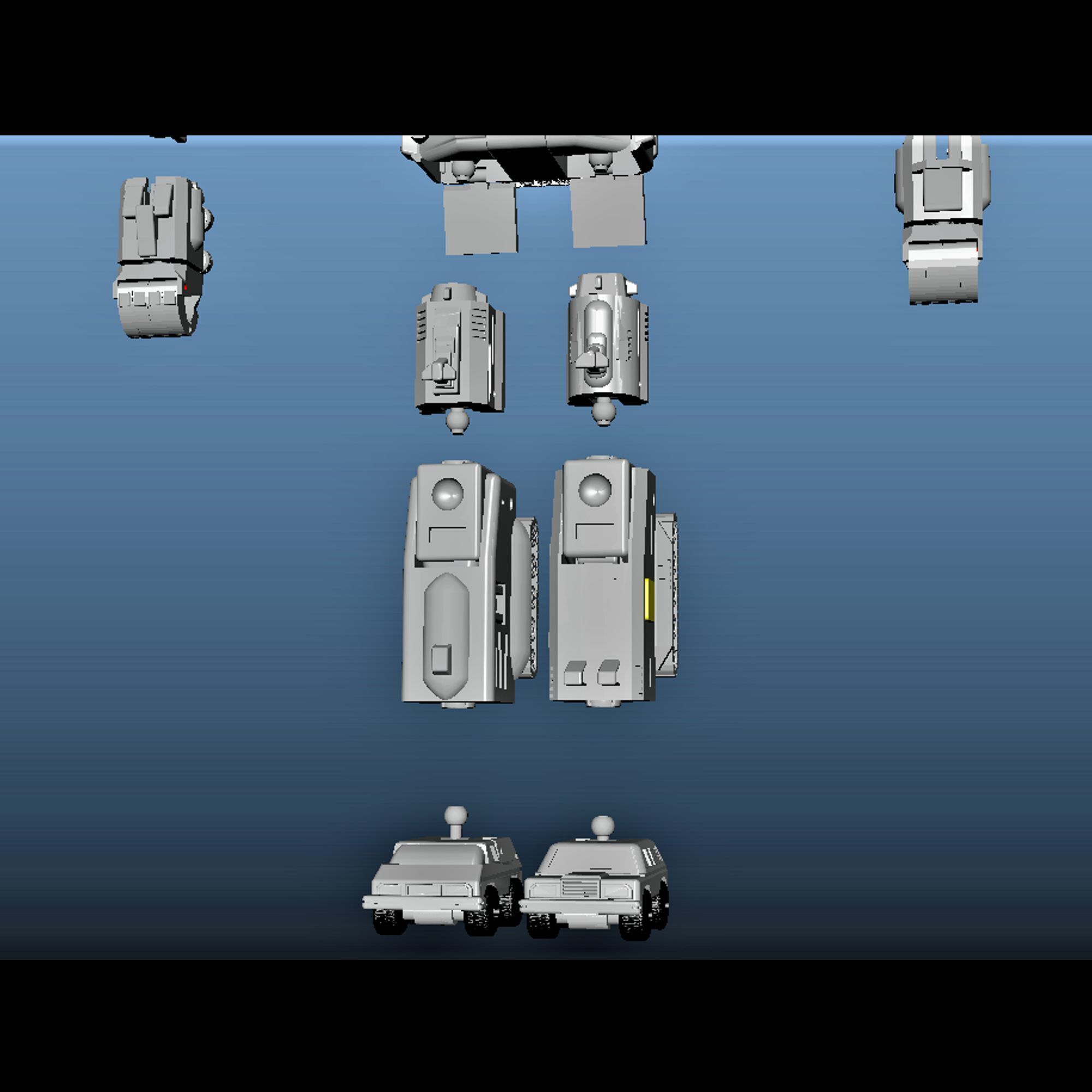 Dairugger XV - MaxLab Version 3D print model_5