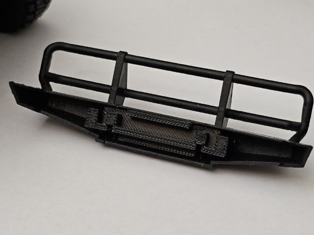 FMS FCX18 LC80 RC front bumper bracket FIX 3D print model_7