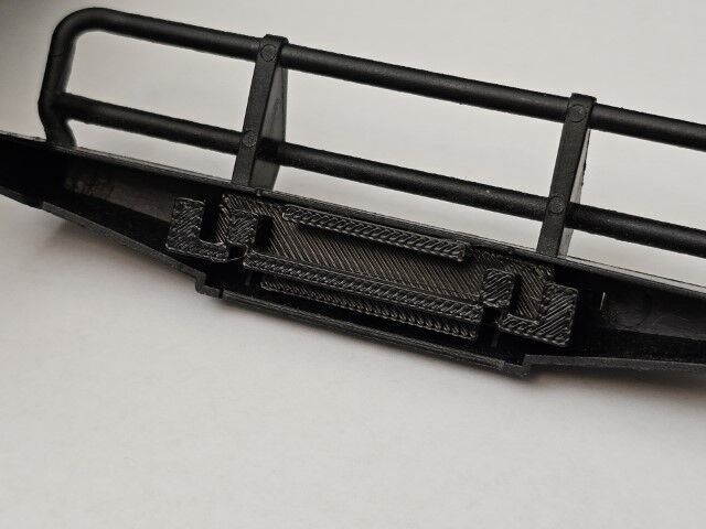 FMS FCX18 LC80 RC front bumper bracket FIX 3D print model_6