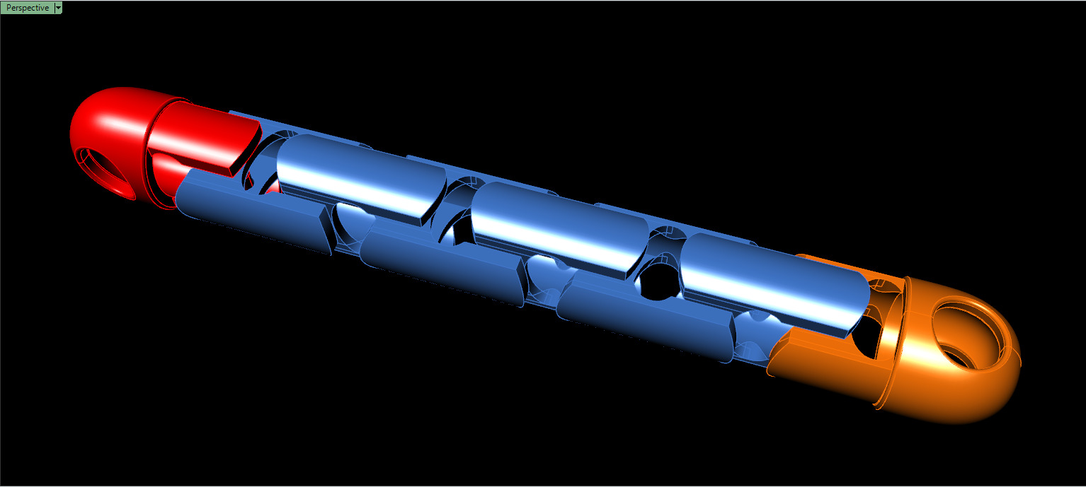 Necklace chain link 3D print model_2