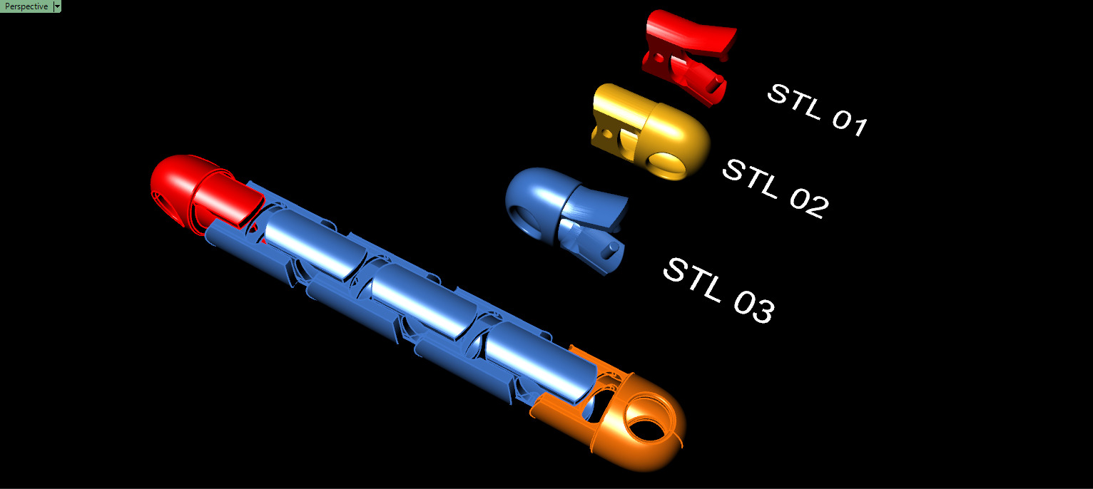 Necklace chain link 3D print model_1