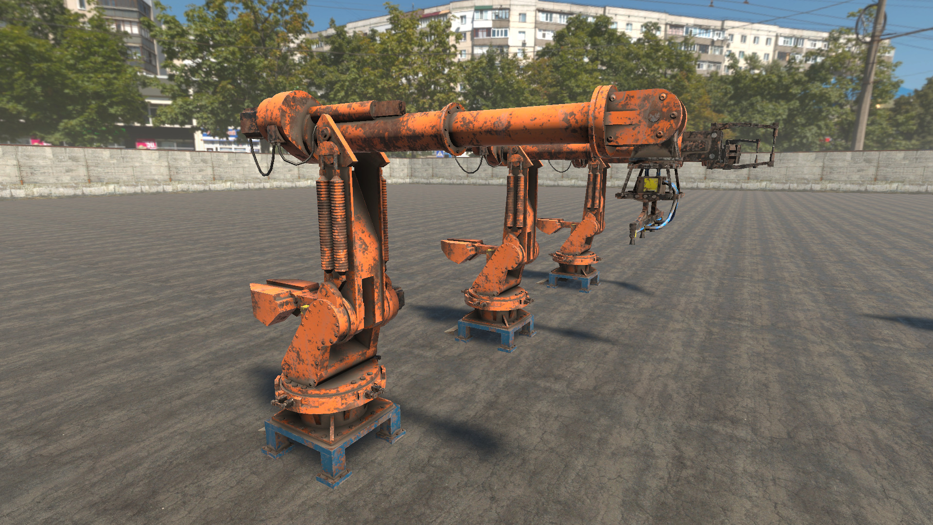 Forklift Collection HQ - PBR Low-poly 3D model_10