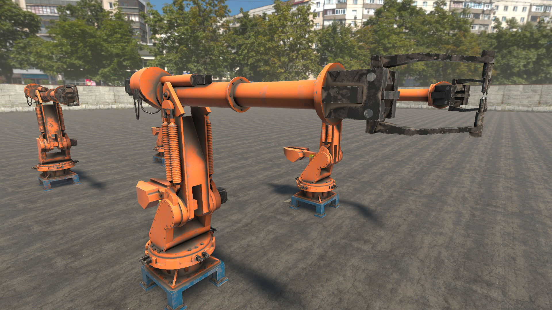 Forklift Collection HQ - PBR Low-poly 3D model_9