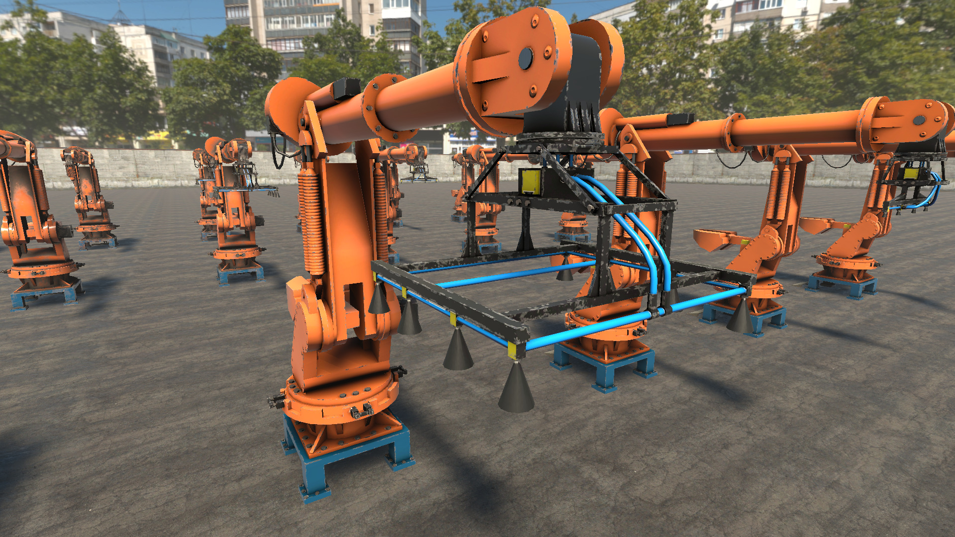 Forklift Collection HQ - PBR Low-poly 3D model_5