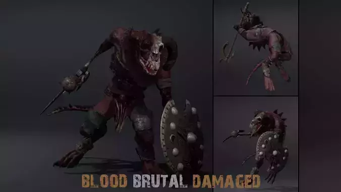 Blood Brutal Damaged