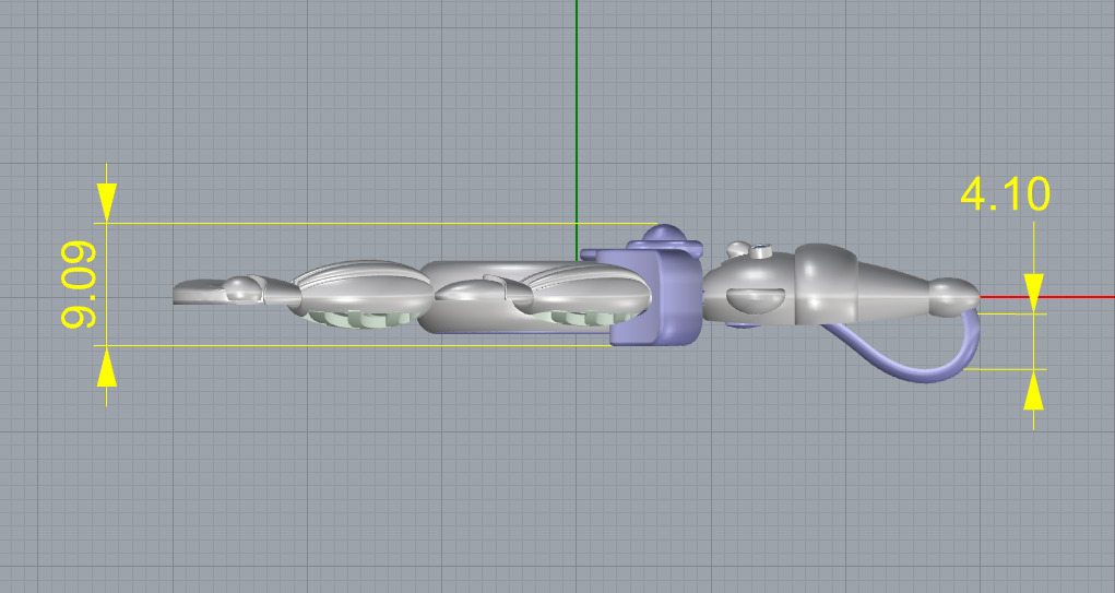 Chopard clown Pendant 3D print model_5