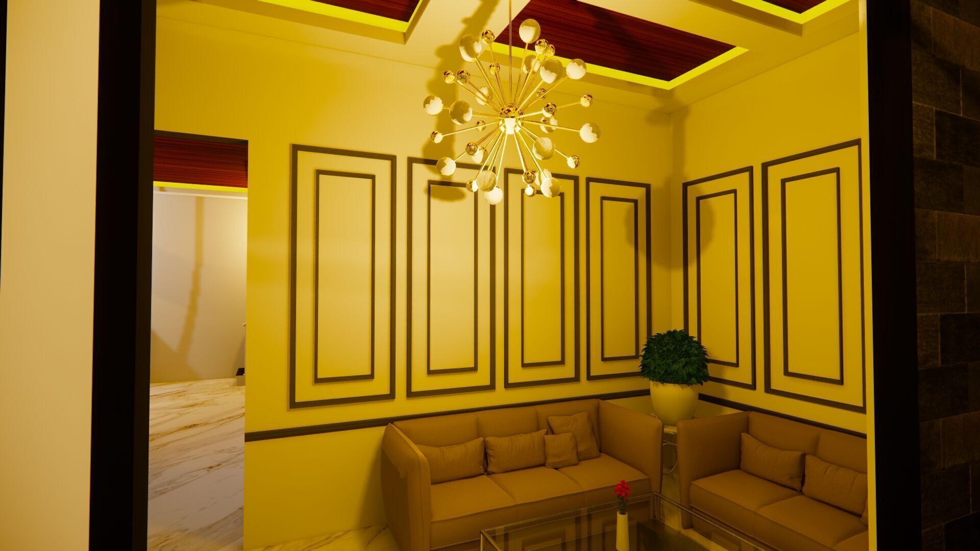 minimalis modern house  3D model_14