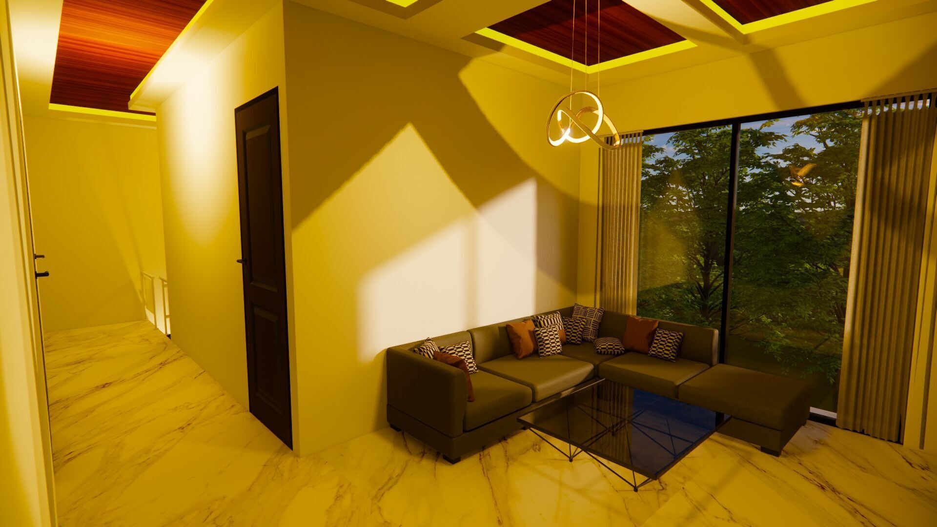 minimalis modern house  3D model_6