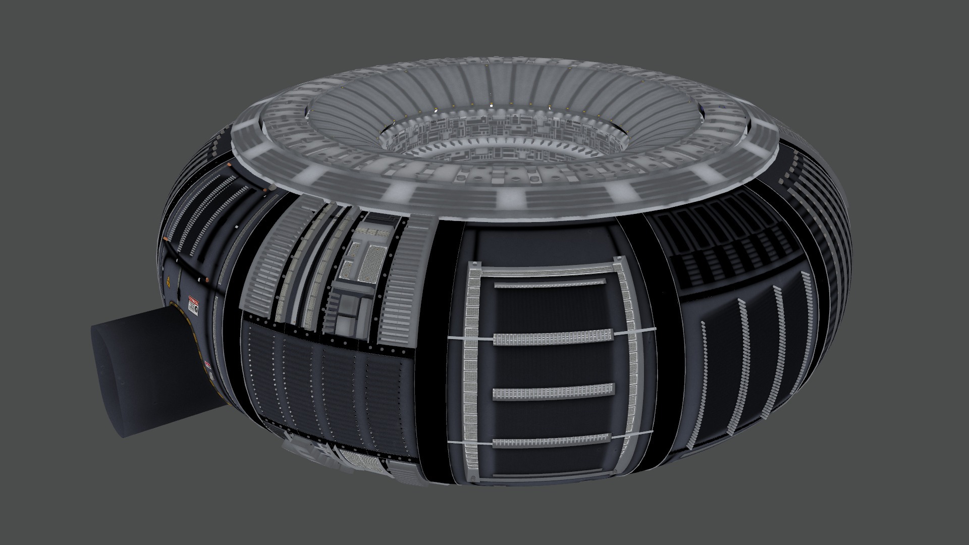 Nuclear Reactor Room Low-poly 3D model_13