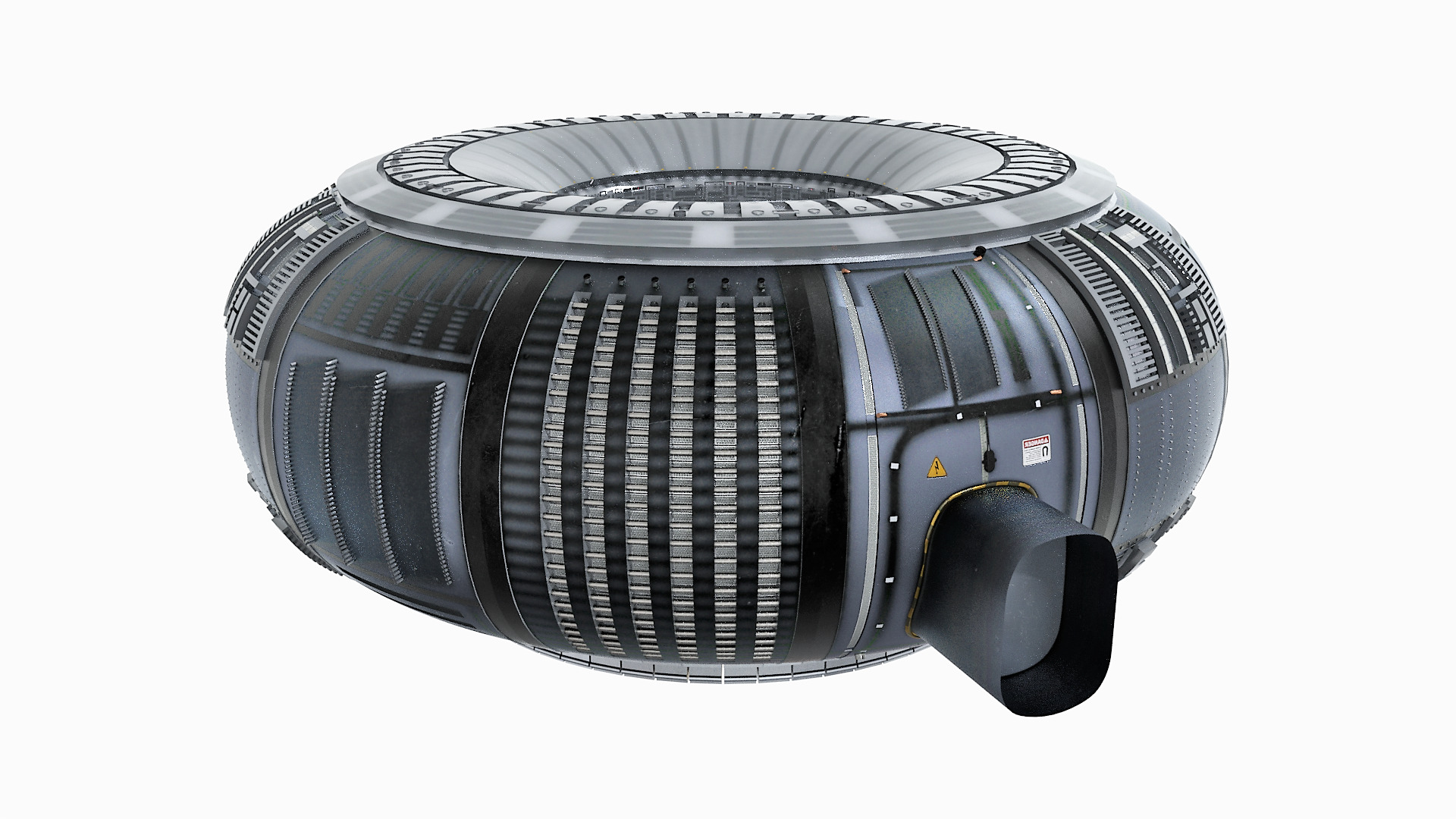 Nuclear Reactor Room Low-poly 3D model_3