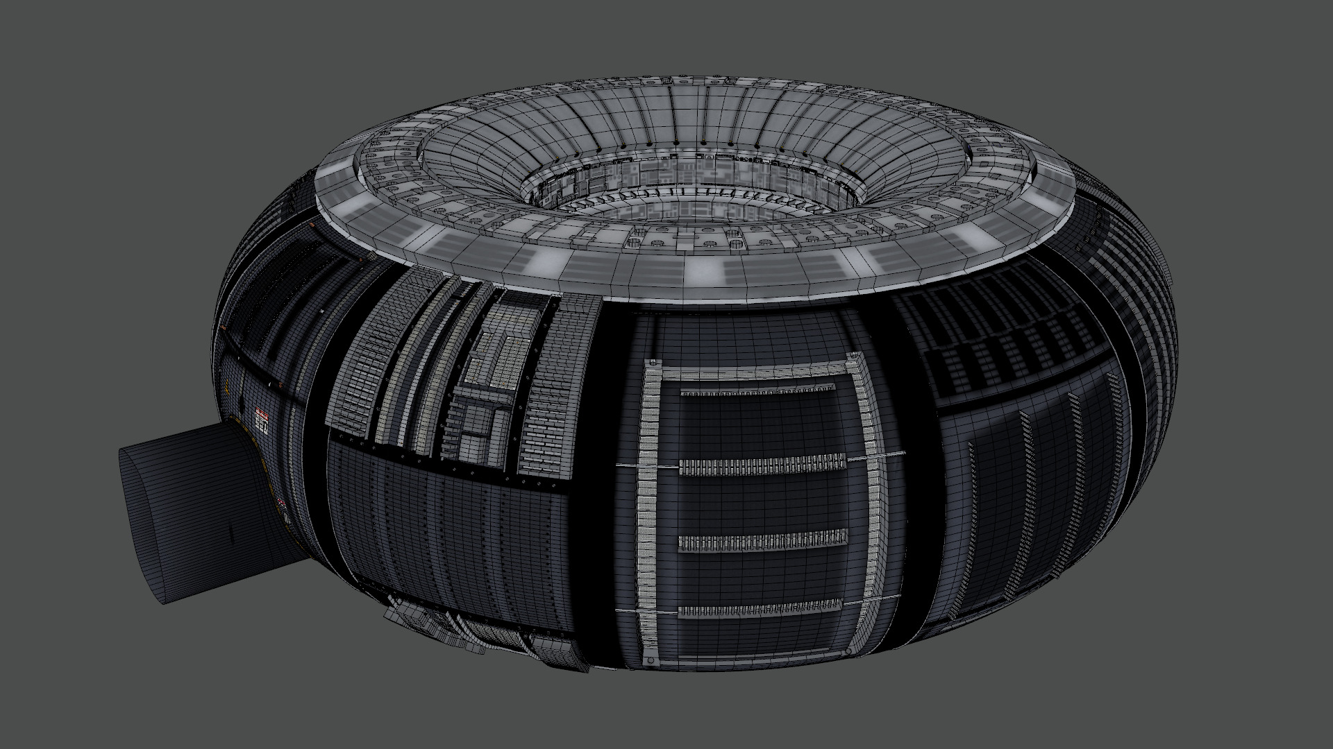 Nuclear Reactor Room Low-poly 3D model_16