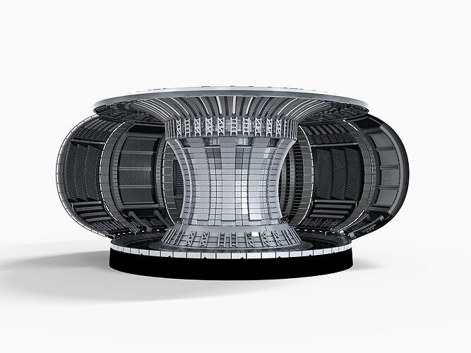 Nuclear Reactor Room Low-poly 3D model