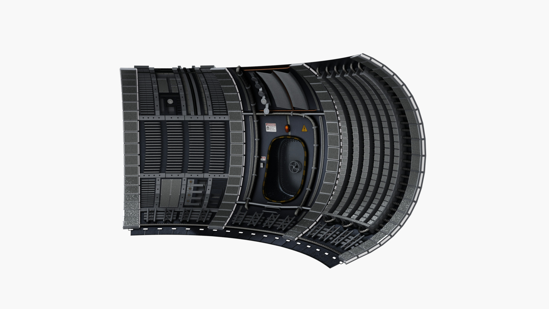 Nuclear Reactor Room Low-poly 3D model_5