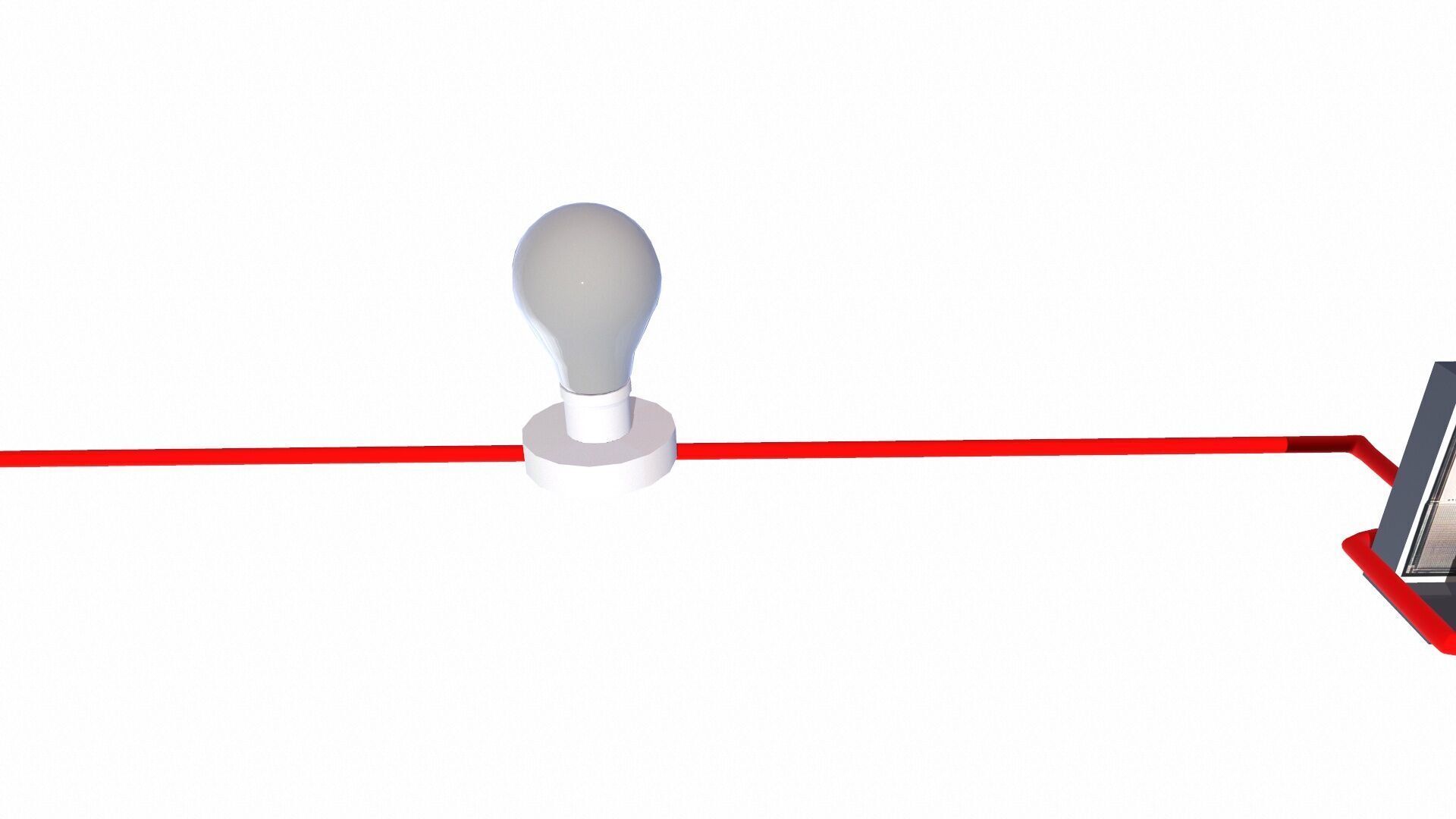 Electric Circuit Low-poly 3D model_3