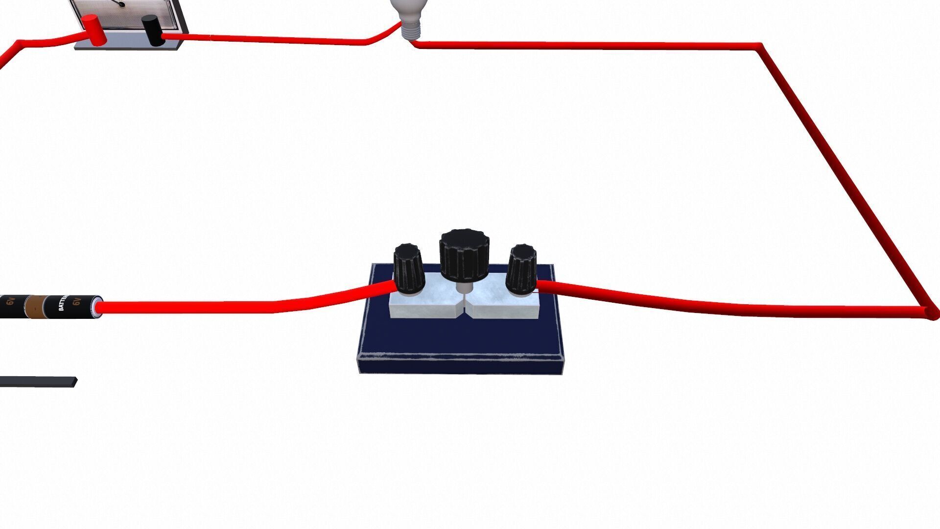 Electric Circuit Low-poly 3D model_3