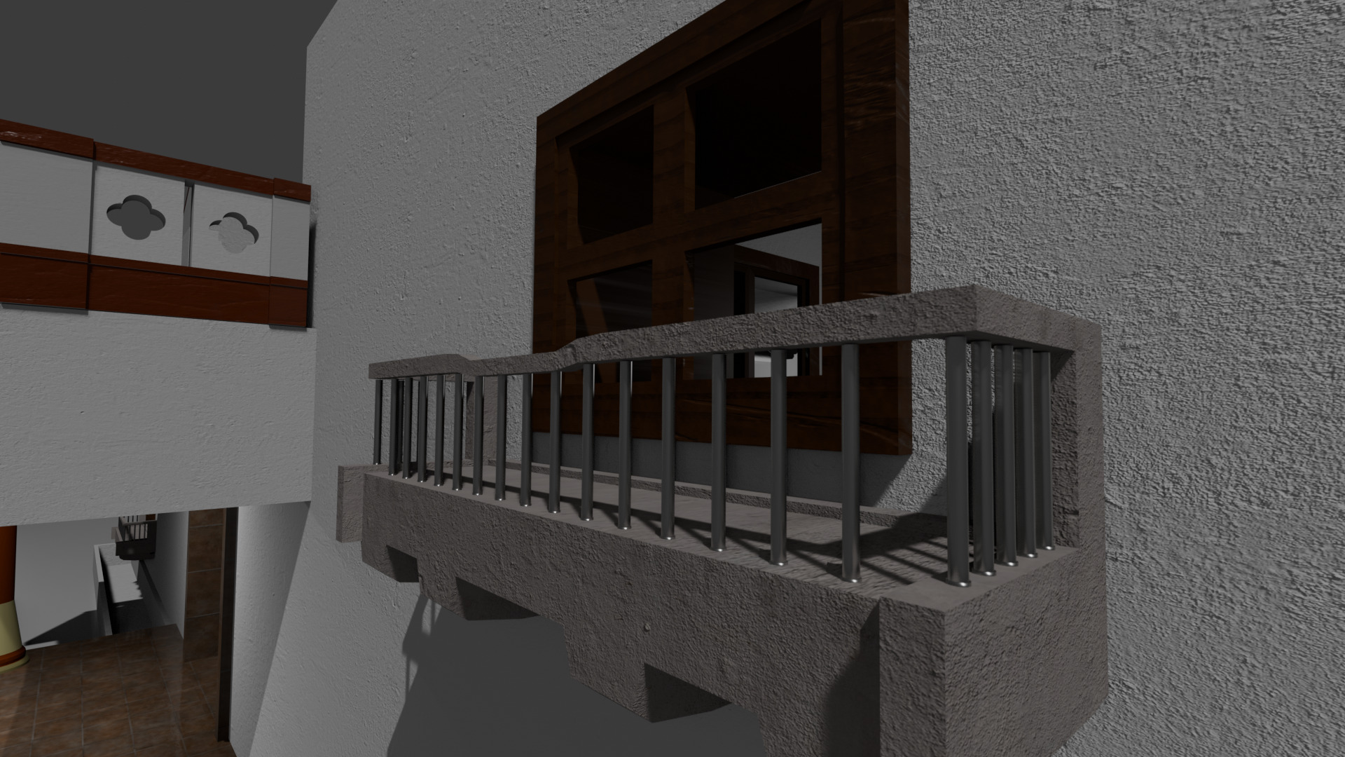 Indian Courtyard House Complete 3D model_12