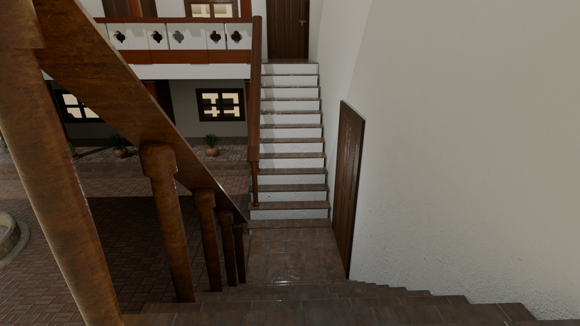 Indian Courtyard House Complete 3D model_5