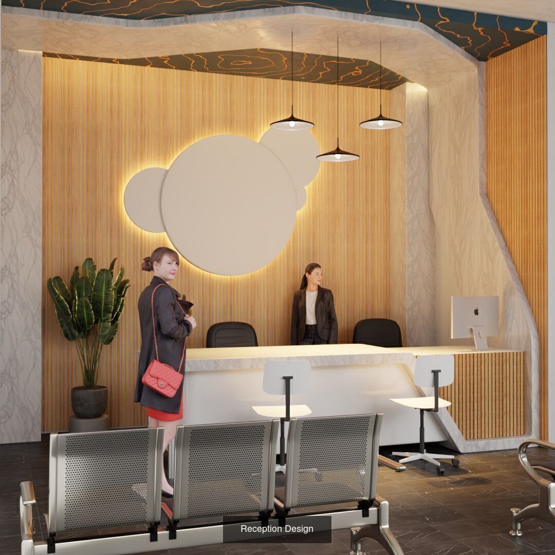 Reception Desk design 10 models 3D Model Collection_1