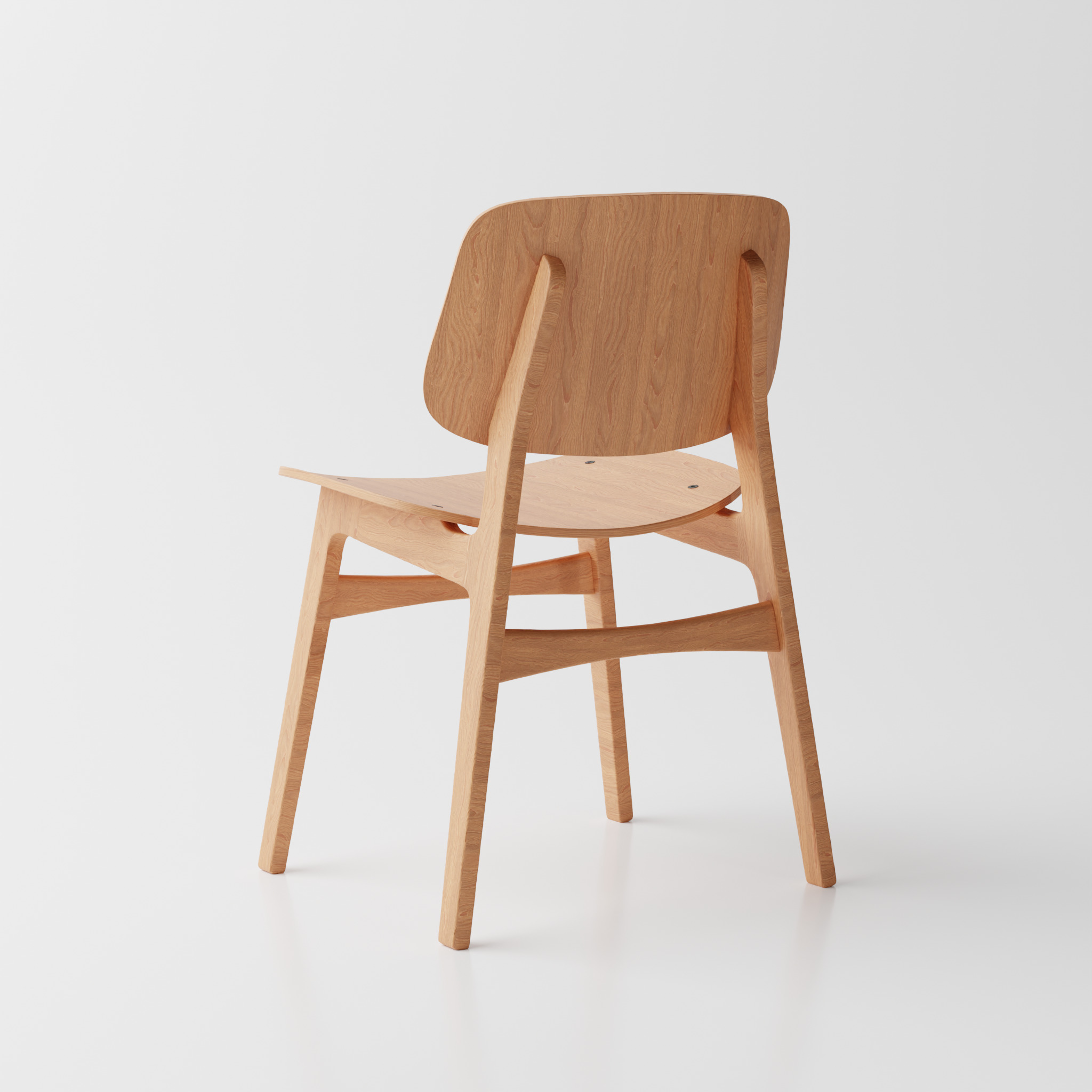 Wooden Chair 3D model_1
