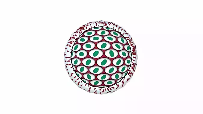 Plasmodium Low-poly 3D model