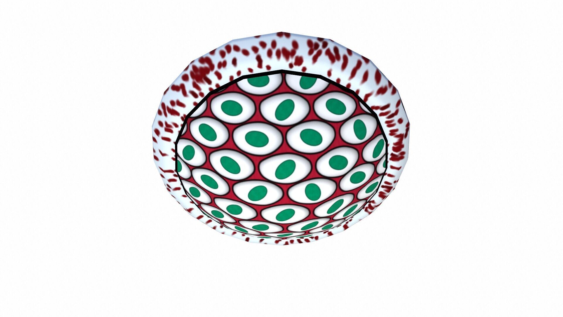 Plasmodium Low-poly 3D model_7