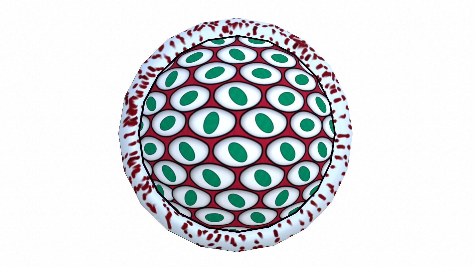 Plasmodium Low-poly 3D model_5