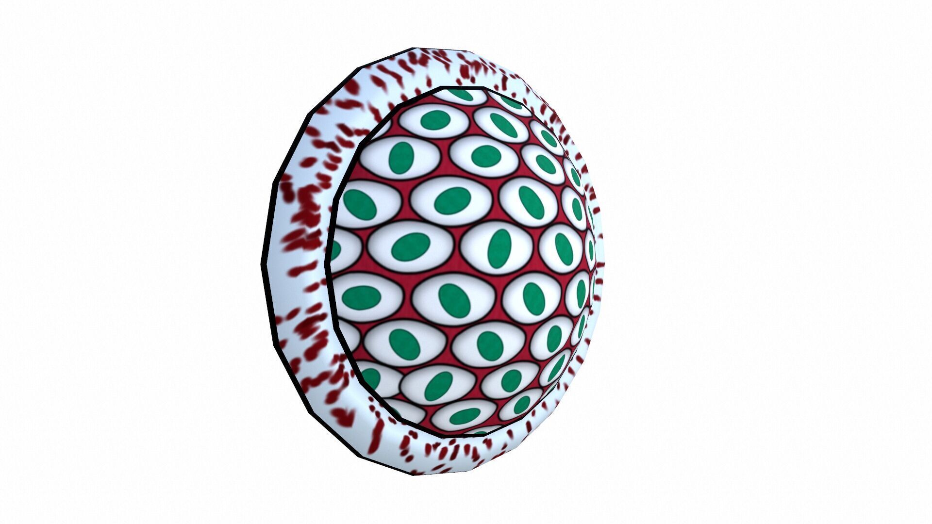 Plasmodium Low-poly 3D model_6
